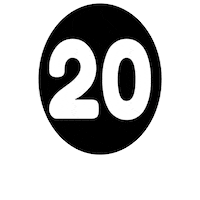 Number Blanco Sticker