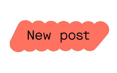 New Post Sticker by Never Sit Still