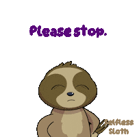 Sloth Stop It Sticker by VeeFriends