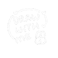 Draw With Me White Lines Sticker by moonie coco