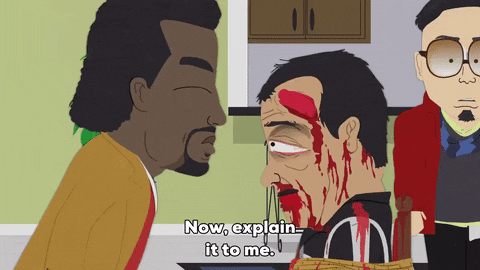 bleeding kanye west GIF by South Park 