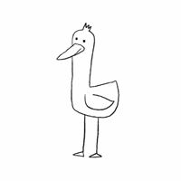 leonkuki loop bird abstract chicken GIF