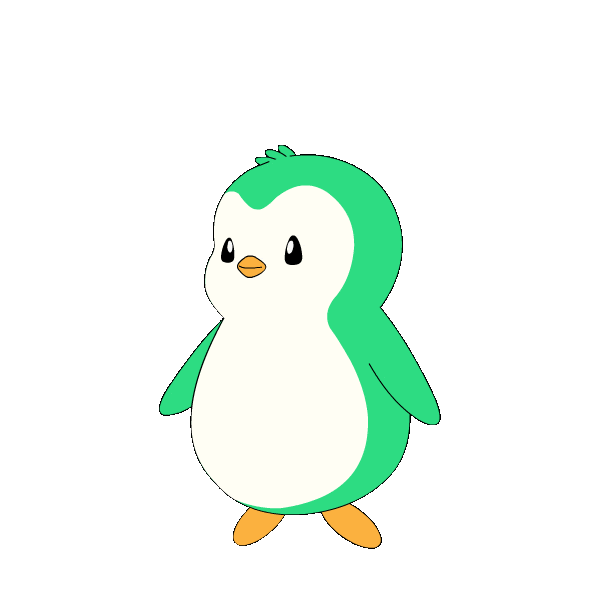 Penguin Glow Sticker by Abster