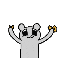 New Year Bear Sticker