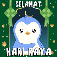 Pray Hari Raya GIF by Pudgy Penguins
