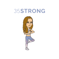 35StrongLLC workout shop yoga strong Sticker