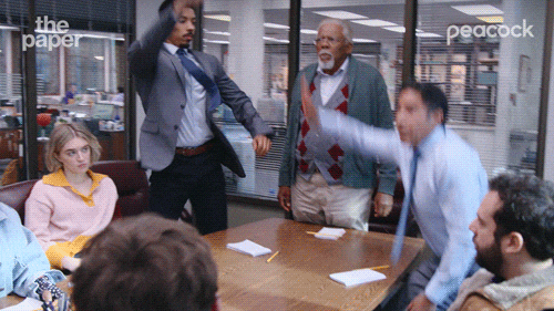 Happy The Paper GIF by Peacock