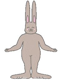 Yoga Bunny Sticker