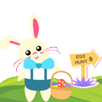 Easter Bunny Sticker by Sugar Land Lions Club