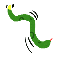 Snake Verde Sticker