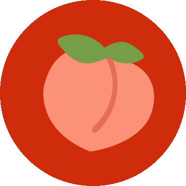 Booty Peach Sticker by Zappos