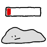 Tired Battery Sticker