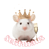 Faber_Sekt drink anstossen sekt maus Sticker