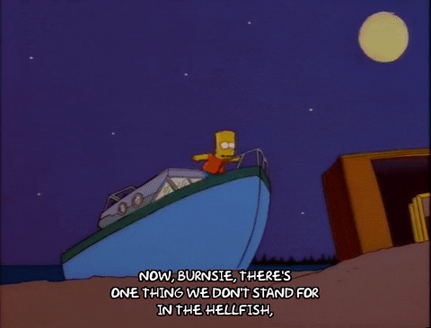 bart simpson beach GIF