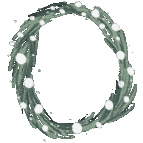 Christmas Wreath Sticker