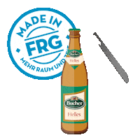 Beer Bottle Bierflasche Sticker by mehralsduerwartest