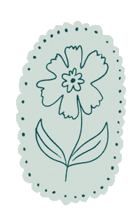 Flower Stamp Sticker by Chatbooks