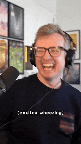 paulforegan giphyupload laugh mbmbam griffin mcelroy GIF