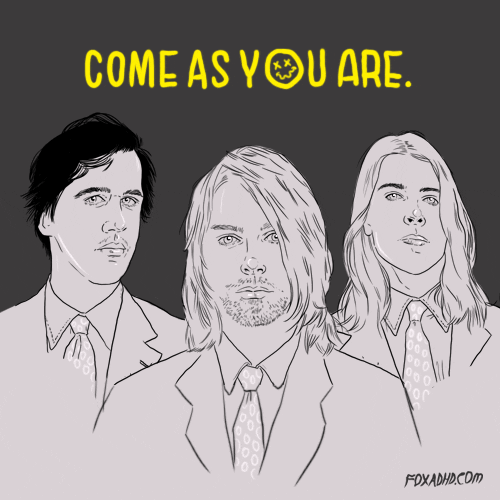 Kurt Cobain Artists On Tumblr GIF by Animation Domination High-Def