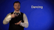 sign language dancing GIF by Sign with Robert