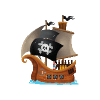 Pirates Of The Caribbean Ship Sticker by JJs Manöverschluck