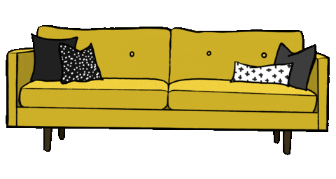 Interior Design Couch Sticker by Nyla Free Designs Inc
