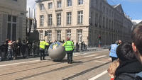 Brussels Hosts 'Tram Bowling' Competition During European Train Conductors Championship