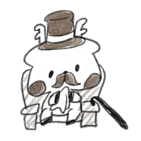 Deer Gentleman Sticker