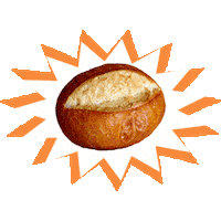 Power Orange Sticker by Bäckerei Brinker