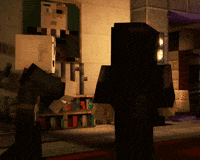 Stopping Minecraft Story Mode GIF