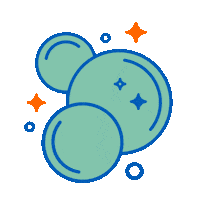 Bubbles Sticker by hmaconcepts