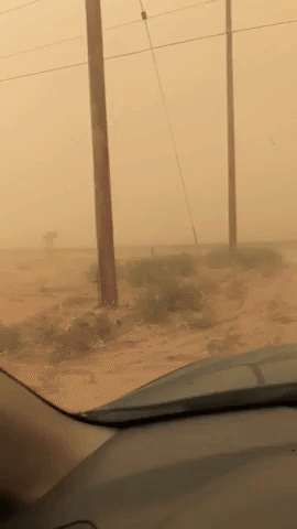Dust Clouds Obscure Visibility as Record-Breaking Heat Scorches Arizona