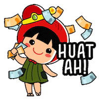 Happy New Year Singapore Sticker by Ang Ku Kueh Girl and Friends