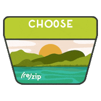 Go Green Mother Earth Sticker by (re)zip reusable storage