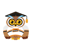 School Owl Sticker by Braga Mello