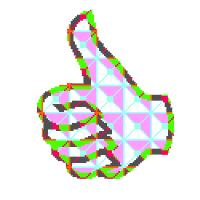 Colors Thumbs Up Sticker