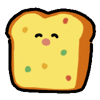 Hungry Pound Cake Sticker by kupaberu