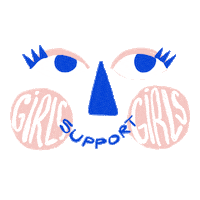 Best Friends Girl Sticker by triangirlsocial