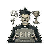 Rest In Peace Halloween Sticker