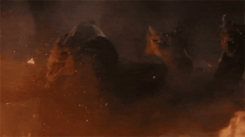 King Ghidorah Gold GIF