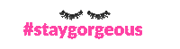 Beauty Lash Sticker by Pinky Goat Lashes