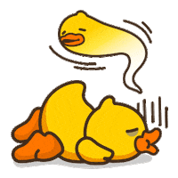 tired ghost Sticker by B.Duck