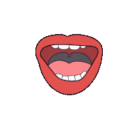 Waves Mouth Sticker