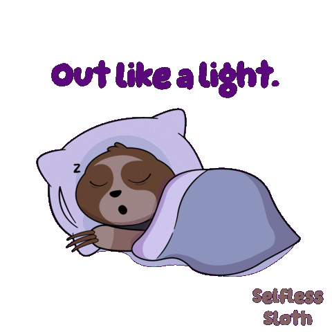 Sloth Sleeping Sticker by VeeFriends