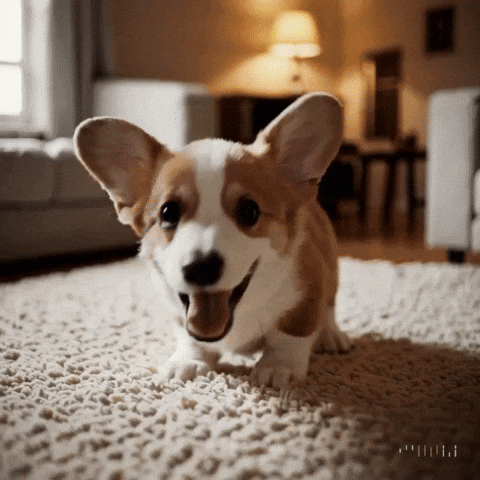 Excited Puppy GIF by Maryanne Chisholm - MCArtist
