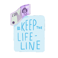 waterloofoodbank keep the uc increase keep the lifeline Sticker