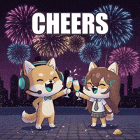 New Year Cheers GIF by WUFFI