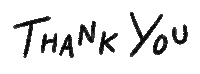 Thanks Thank You Sticker by Catharina Stewart