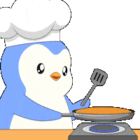 Penguin Cooking Sticker by Pudgy Penguins