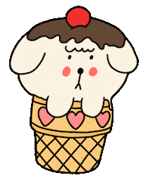 Ice Cream Dog Sticker by pey chi